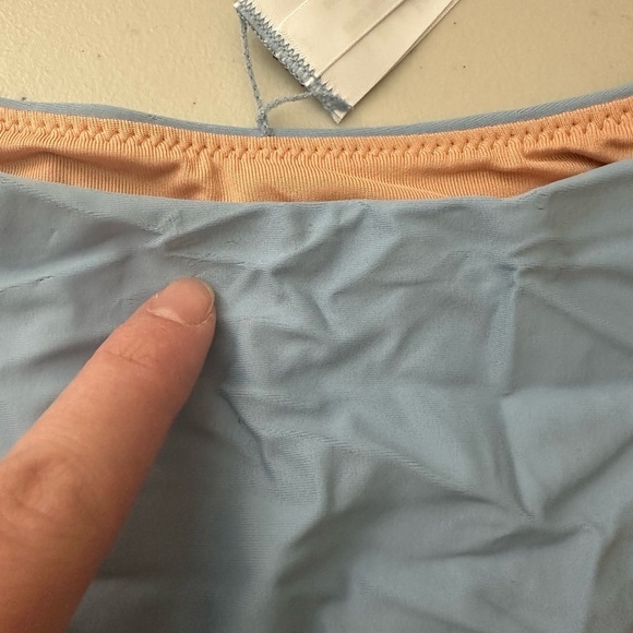 J.Crew Curved-Waist Cheeky Bikini Swim Bottom Size M Baby Blue - Picture 5 of 7